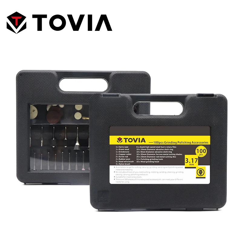 TOVIA dremel аксессуары дремель насадки на 100 шт. шлифовальные принадлежности