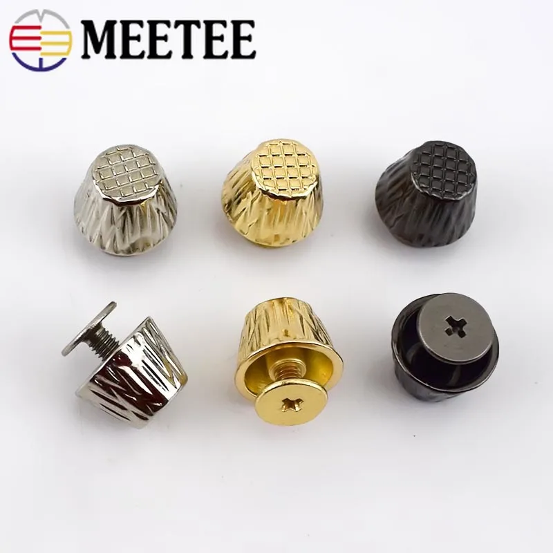 10/20 шт. Meetee 7 5x8x12 мм круглые тисненые гвозди заклепочные винты для нижней части