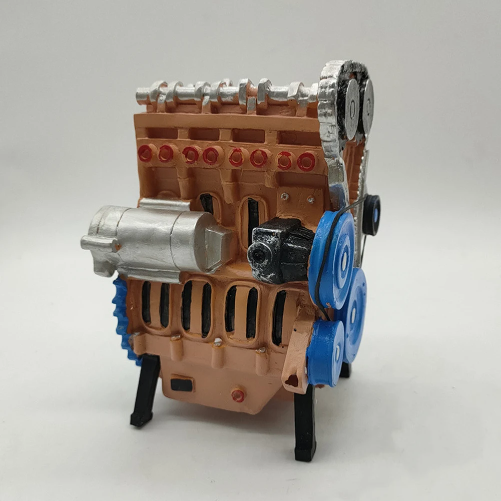 Engine Car Four-Cylinder Statue Model Kit Ornaments Assembly All-Metal Mini Inline | Игрушки и хобби
