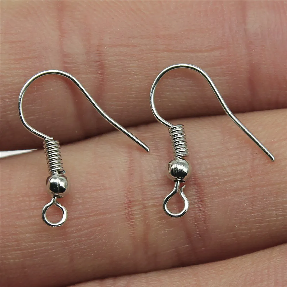 1 пара 12 мм круглые Стекло кабошоны базовые серьги Бланки заушный крючок цветок