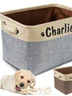 Корзина для хранения игрушек для собак, холщовая, складная, 2021, аксессуары для животных принадлежности