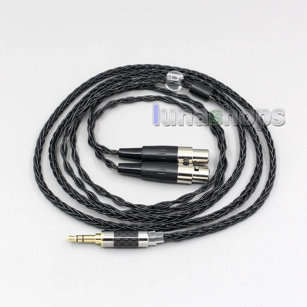 LN006444 2,5 мм 3,5 мм XLR сбалансированный 8 Core OCC серебро смешанные кабель для наушников Audeze LCD-3 LCD3 LCD-2 LCD2