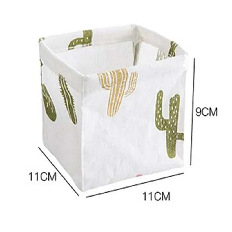 Новая хлопковая и льняная офисная коробка для хранения органайзер макияжа