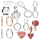 Осенний Новый момент оригинальный очаровательный браслет с сердцем серьги маленькая сумочка цепочка для ключей очаровательное сиденье бесплатная доставка женский подарок оптовая продажа