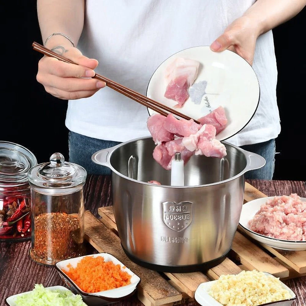2 л 3 Электрический измельчитель для мяса овощерезка Мясорубка скорости