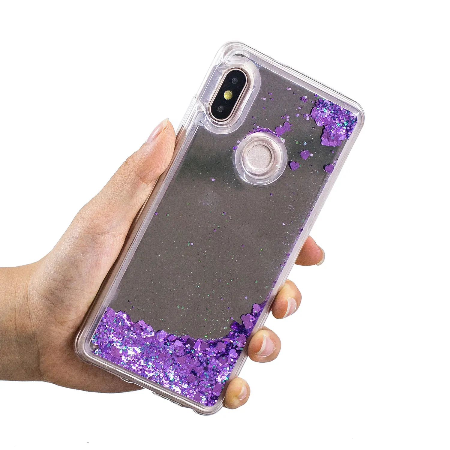 Mirror Quicksand Mobile Phone Case Shell for Xiaomi Redmi Note 5 Pro Comprehensive Protection Cover Copue | Мобильные телефоны и