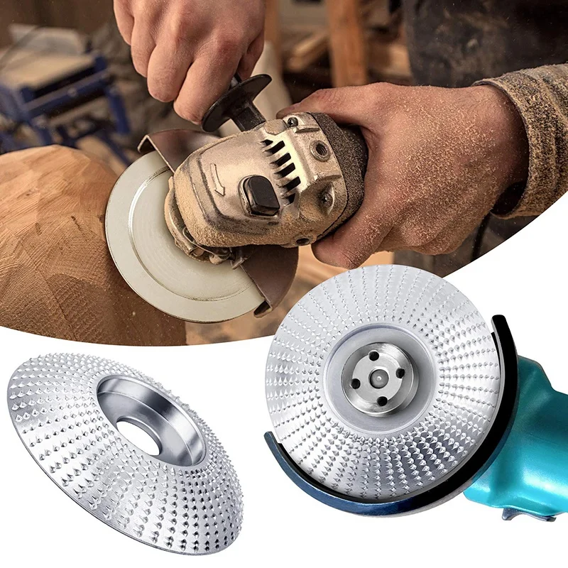 

Hot 4Pcs Angle Grinder Wood Grinding Wheel 12 Teeth Wood Polishing Shaping Disc Wood Grinding Wheel for Wood Cutting