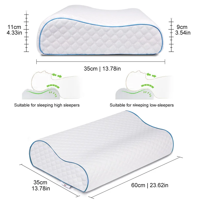 

Power of Nature Pillow Home Textiles Slow Rebound Memory Foam Pillow Cushion Cervical Neck Roll Pillow Cylinder 60x35x11cm