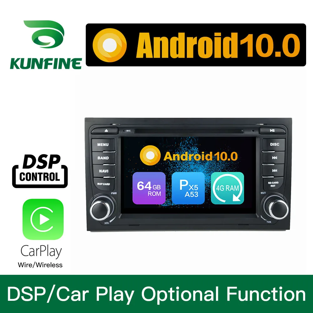 Автомобильная стереосистема для Audi A4 2002 2008 Android 10 0 Core PX6 A72 ОЗУ 4 Гб ПЗУ 64 ГБ