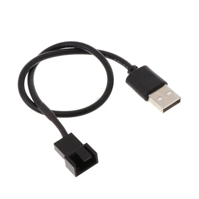 

Кабель-переходник с USB 2,0 A Male на 3-Pin/4-Pin для компьютерного вентилятора ПК 5 В