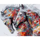 GATYZTORY 60x75 см DIY Фото Рамки Набор для рисования по номерам лошадь животных Раскраска по номерам наборы уникальный Diy подарок, способный преодолевать Броды для взрослых детей