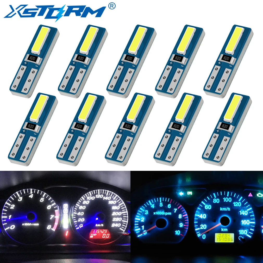 10 шт. T5 Led Canbus W3W 74 286 W1.2W супер яркий клин приборной панели лампы для автомобиля