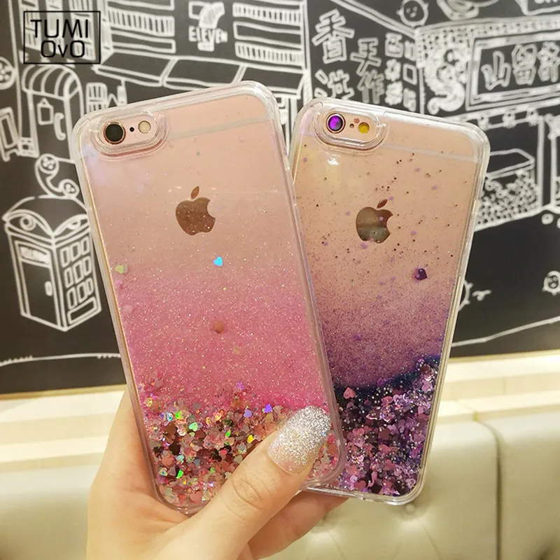 Новинка мягкий чехол для телефона из ТПУ с изображением любящих сердца блестящих