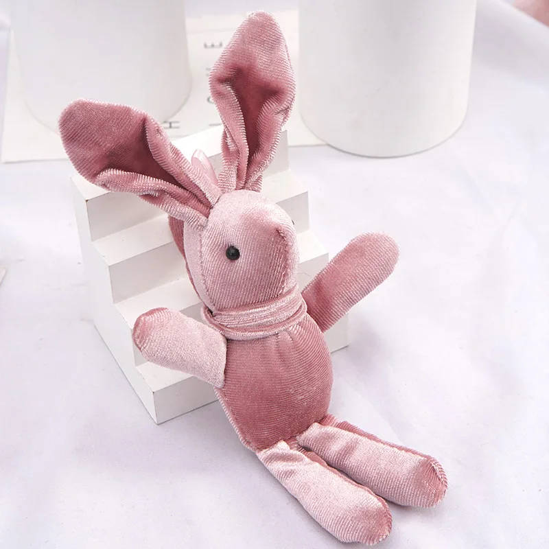 

Plush Toy Wishing Rabbit Linen Pendant Keychain 21CM Rabbit Doll Wedding Birthday Party Decoration for Kids Christmas Gift