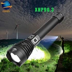 Супер светильник мощный светодиодный фонарик ZHIYU XHP90.3, фонарик с зарядкой от USB, тактический фонарь с аккумулятором 18650 или 26650, ручная лампа
