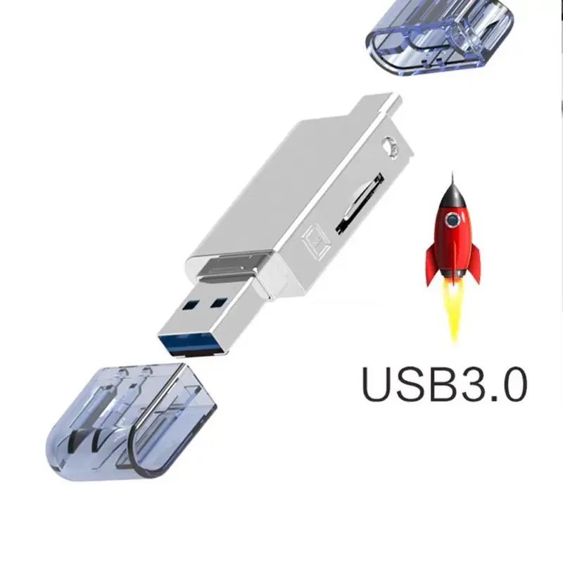 2in1 металлический usb 30 типа c для tf к