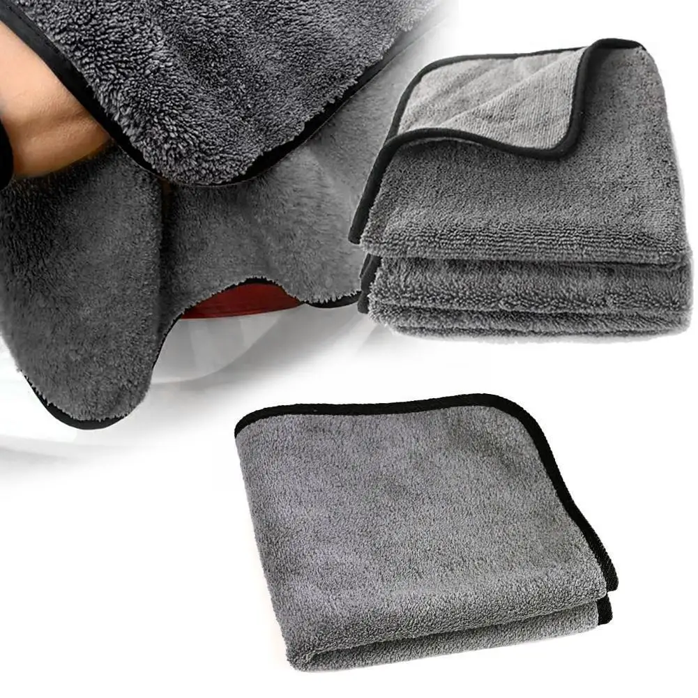 

1pcs 40*40 Coral Fleece Auto Wiping Rags Efficient Microfiber Cloth Absorbent Washing Home Super Towels Cleaning Car Cleani A4F1