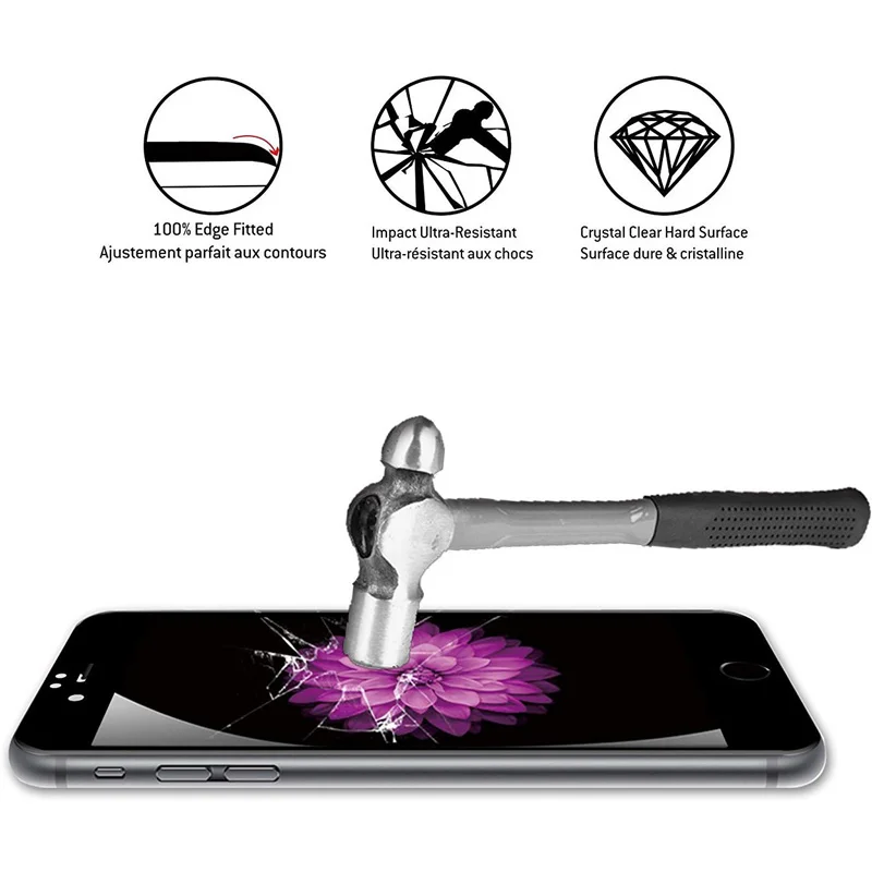 2 упаковки 9D покрытие края до Защитное стекло для mi 6X закаленное на Xiaomi 6 протектор