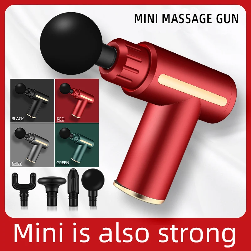 

Mini Fascia Massage Gun USB Exercise Deep Muscle Relaxation Fitness Vibrator Weight Loss Shaping Pain Relief Electric Massager