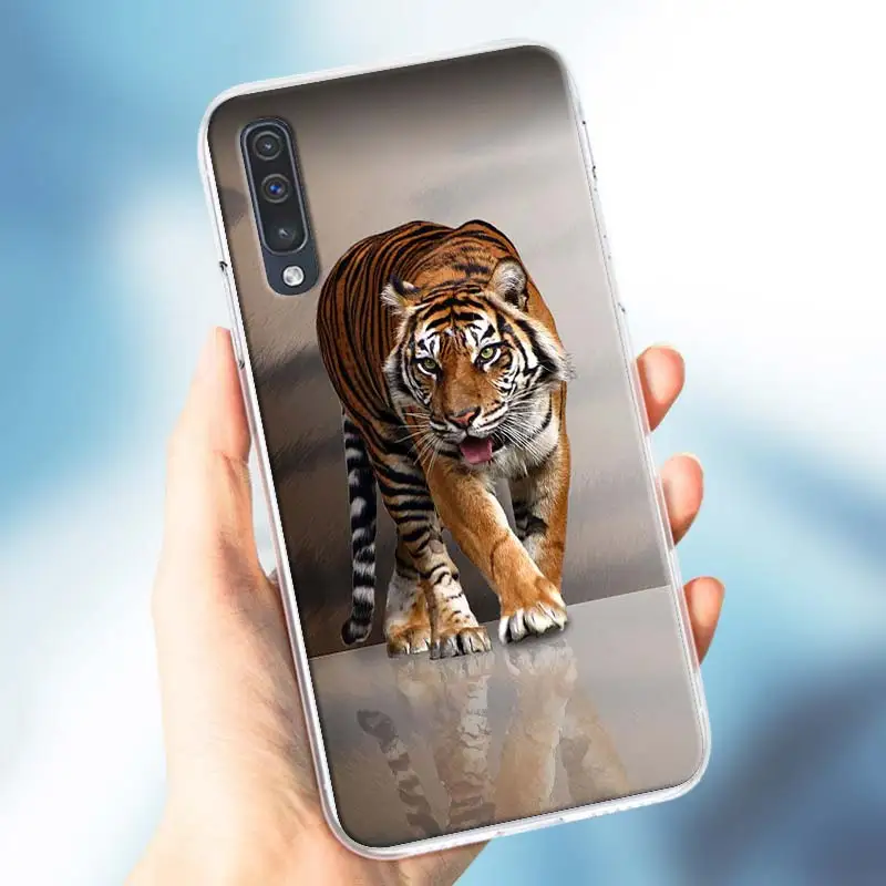 Мягкий чехол для Samsung Galaxy A51 A71 A50 A70 A10 A20 A30 A40 A11 A21 A31 A41 5G 2020 с изображением тигра Льва