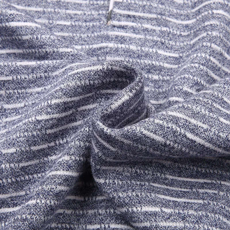 

Autumn new men's fattening plus size long sleeve men's fat business casual Lapel stripe long sleeve t-shirt men's