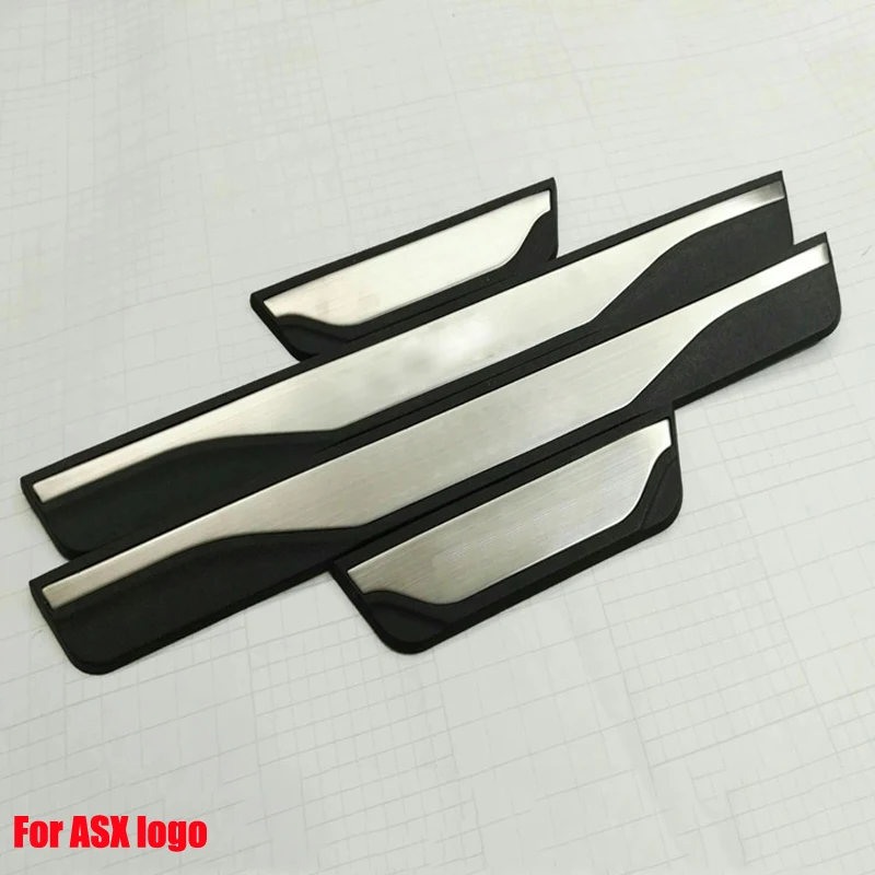 Protector Scuff Plates Stickers Car accessories Stainless Steel scuff plate door sill For Mitsubishi ASX 2018 car styling C740 | Автомобили
