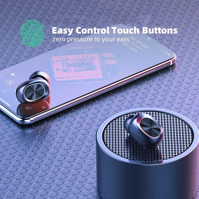 Ralyin TWS беспроводные наушники с Bluetooth 5 0 аккумулятор 2000 мАч внешний сенсорное