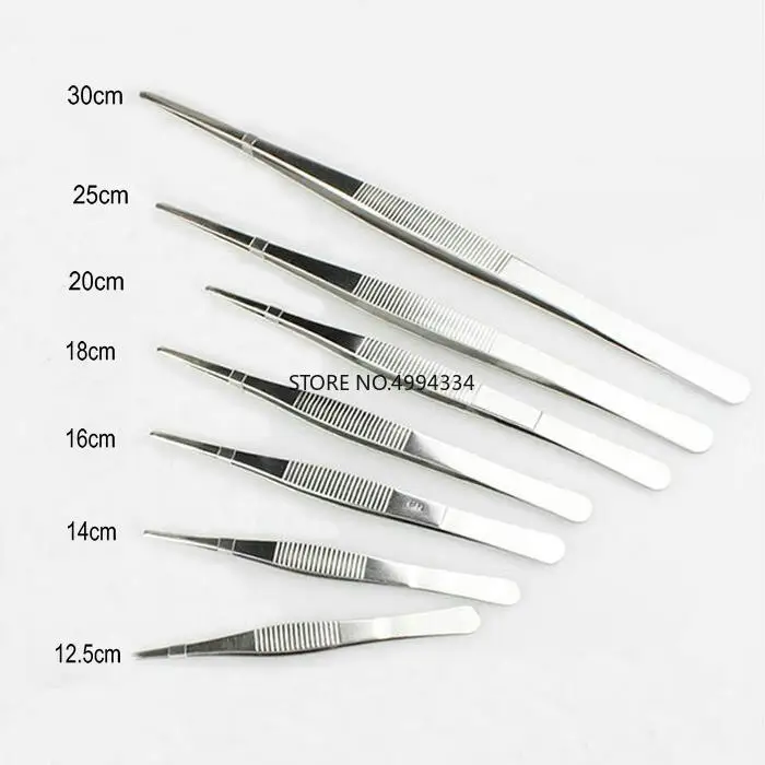 7 шт./компл. утолщенный медицинский Прямой пинцет из нержавеющей стали