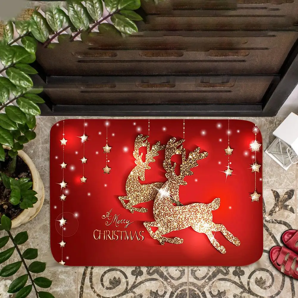 

2021 Christmas Mat Floor Carpet Ornament Home Decor For Christmas Mat Floor Carpet Santa Snowman Rugs Xmas Ornaments Christmas
