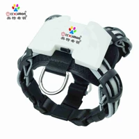 pet products dogled harness for large 7 in 1 color dog harness glowing usb collar for big dog