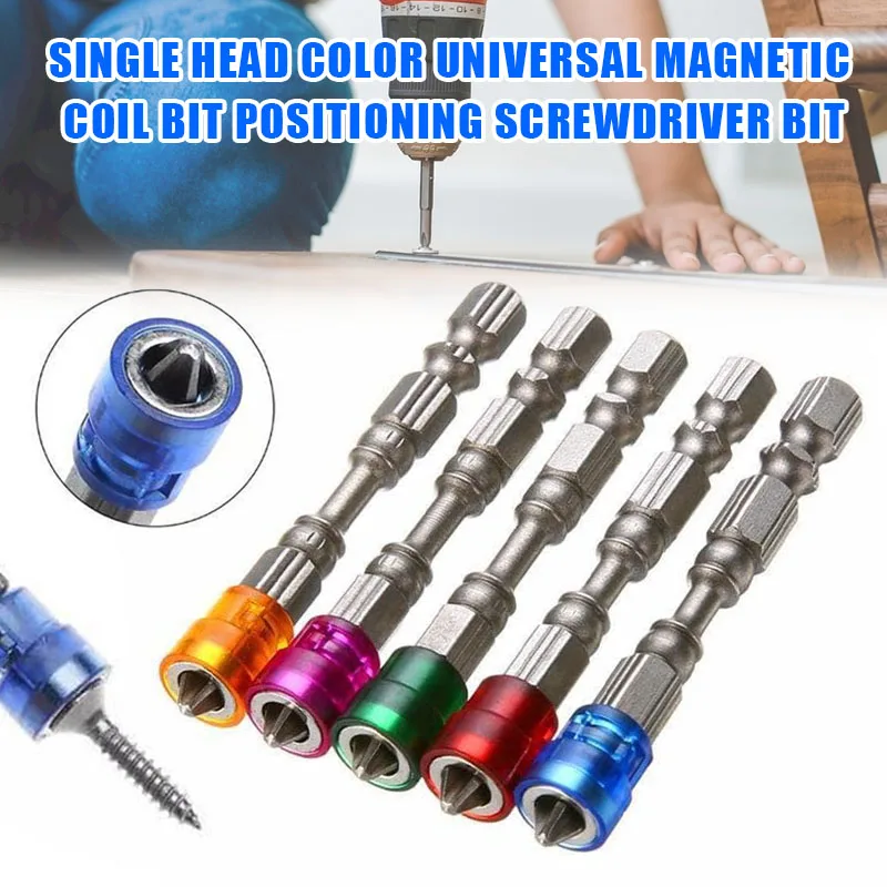 

Magnetic Driver Bits 1/4 Inch Hexagonal Shank 65MM Length Universal Magnetic Coil Bit Repair Tool Accessories