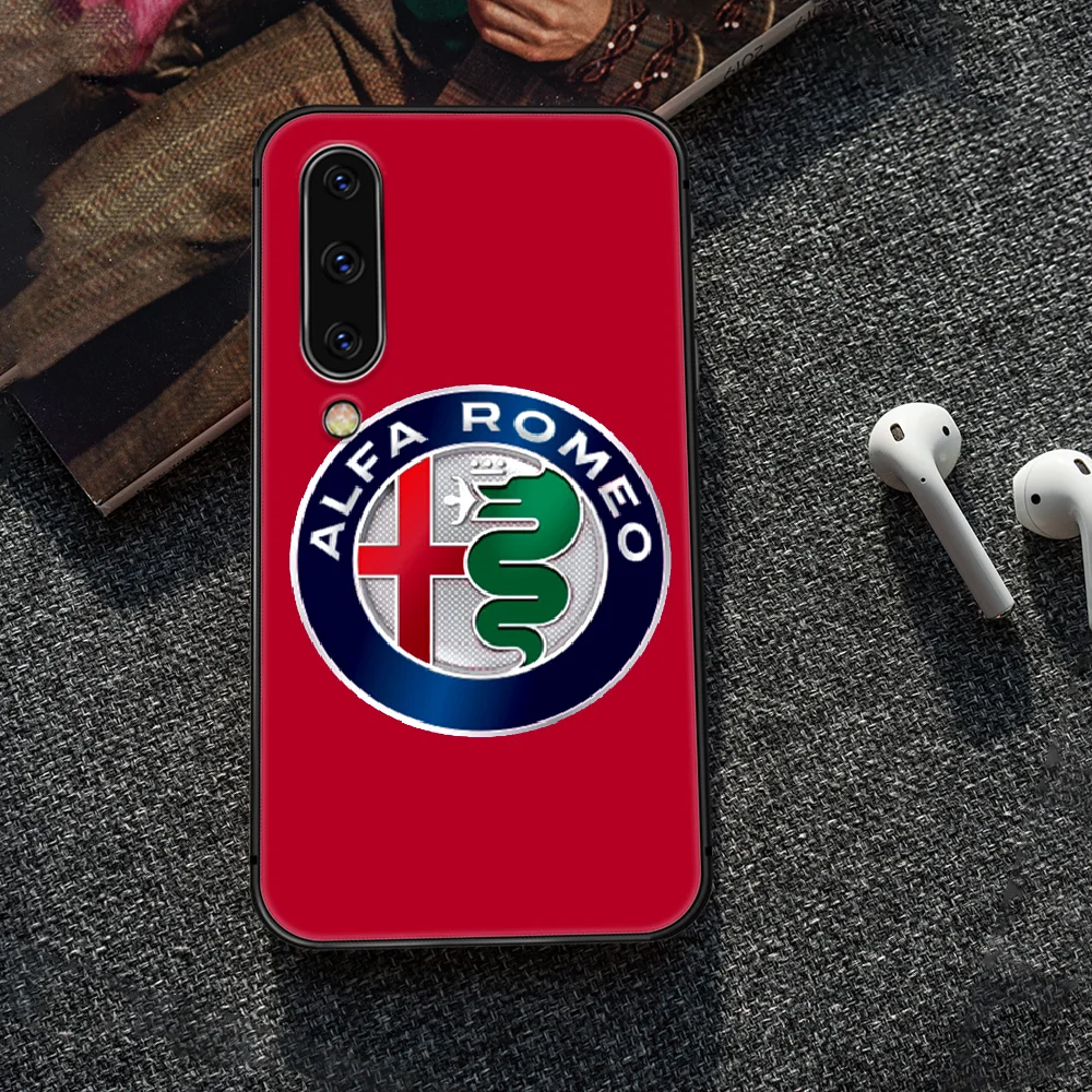 

Alfa Romeo car logo Phone Case Cover For Samsung Galaxy A10 A11 A20 E A21 A30 A40 A41 A50 A51 A70 A71 A81 S 4G 5G black Bumper