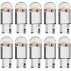 10 шт. W5W 194 T10 стеклянный корпус Cob светодиодный автомобильная лампа желтый белый зеленый синий красный Клин номерной знак лампа купольный светильник