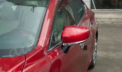 2X хромированная накладка на боковое зеркало заднего вида подходит для Mazda 3 BM/BN