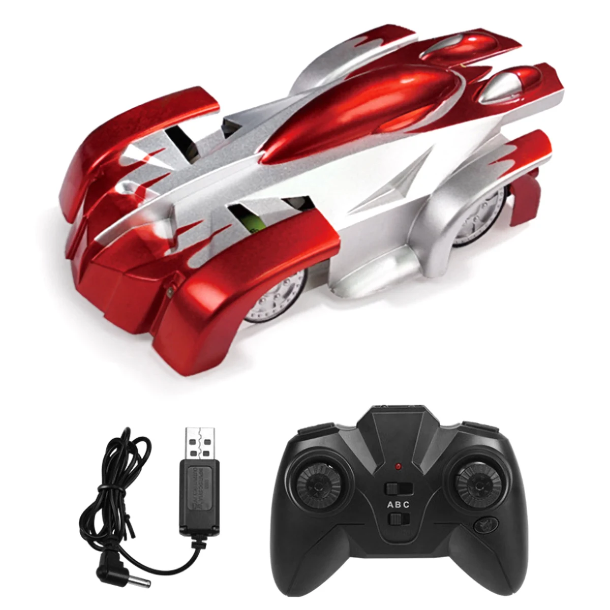 

Машинка для скалолазания на стене с дистанционным управлением, 300 мАч, зарядка через USB, вращение на 360 °, машинка для трюков, игрушка для дете...