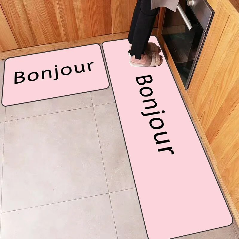 Франция Bonjour Нескользящие кухонные ковры прочный коврик у входной двери ванная