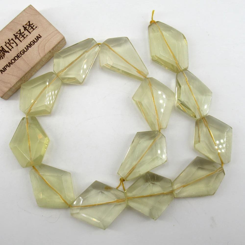 APDGG натуральный Лимон Кварц свобода граненый желтый кристалл драгоценные камни