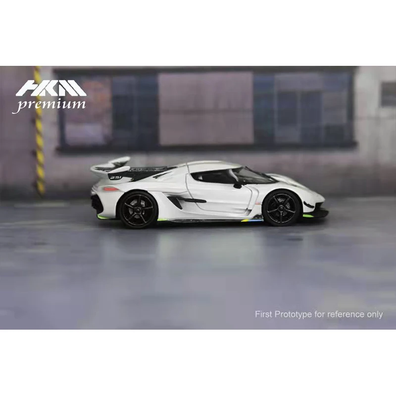 Предпродажа в декабре HKM Premium1/64 Koenigsegg Jesko белая литая модель автомобиля | Игрушки и