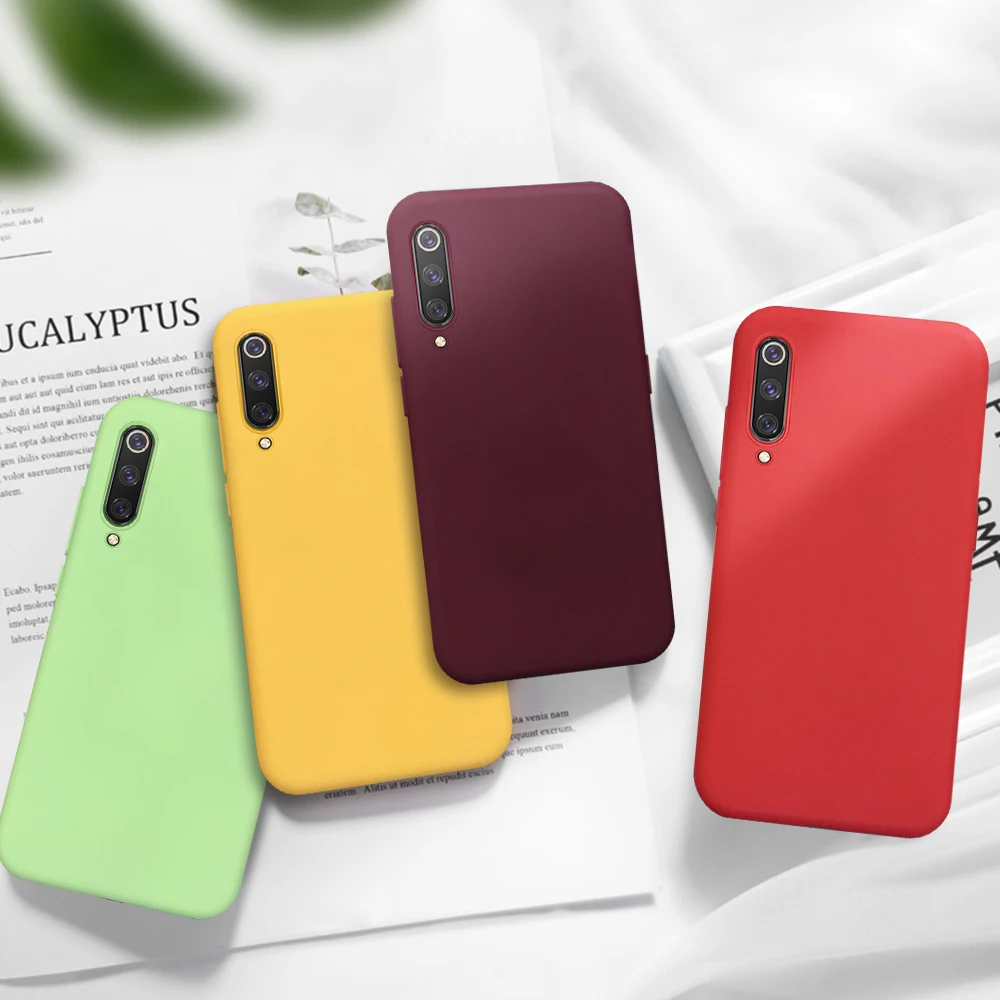 Мягкие чехлы из ТПУ для телефона Xiao mi Red 7 Note 6 5 Pro Liquid Silicone Back Защитная крышка Xiaomi 8