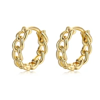 minimalist womens retro copper chain earrings statement of personality gold metal geometric earrings fashion jewelry gifts