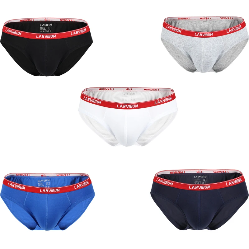 5 шт. сексуальные мужские трусы для бикини гей с мешочком пениса низкой талией