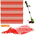 Триммер для газона аккумуляторный, 83 мм, 100 шт.компл., пластиковый, подвески с лезвиями