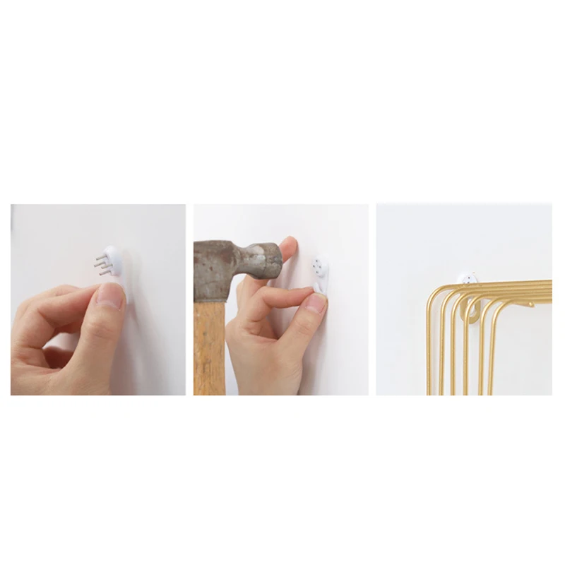 Простой стиль кованого железа настенное крепление Органайзер для хранения на