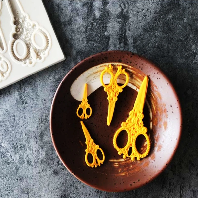 Инструменты для ножниц 3D силиконовая форма помадки украшения тортов детский