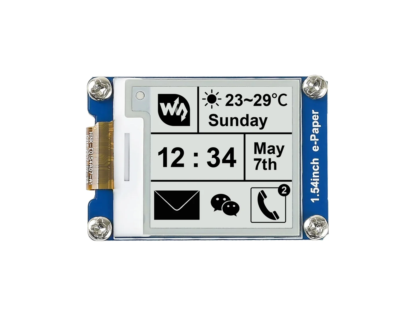 Waveshare 1 54 дюйма E Ink модуль дисплея SPI интерфейс черный/белый два цвета e дисплей