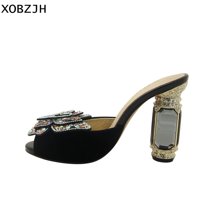 Итальянские женские босоножки коллекция 2019 года Роскошные брендовые кожаные