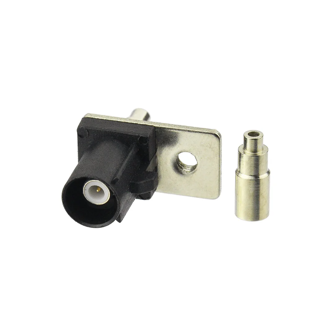 Superbat Fakra обжимной вставной фланец RF коаксиальный разъем черного цвета/9005 для