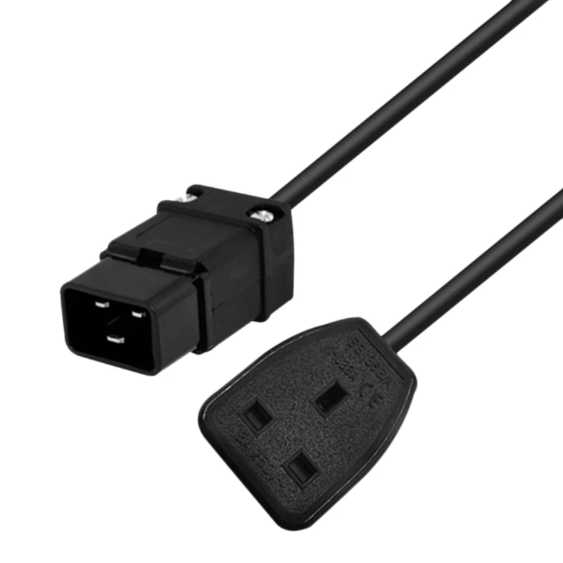 

Power Cord, C20 to Uk Product Word Three Horizontal Male to British Standard Female Power Cord for Computer Case