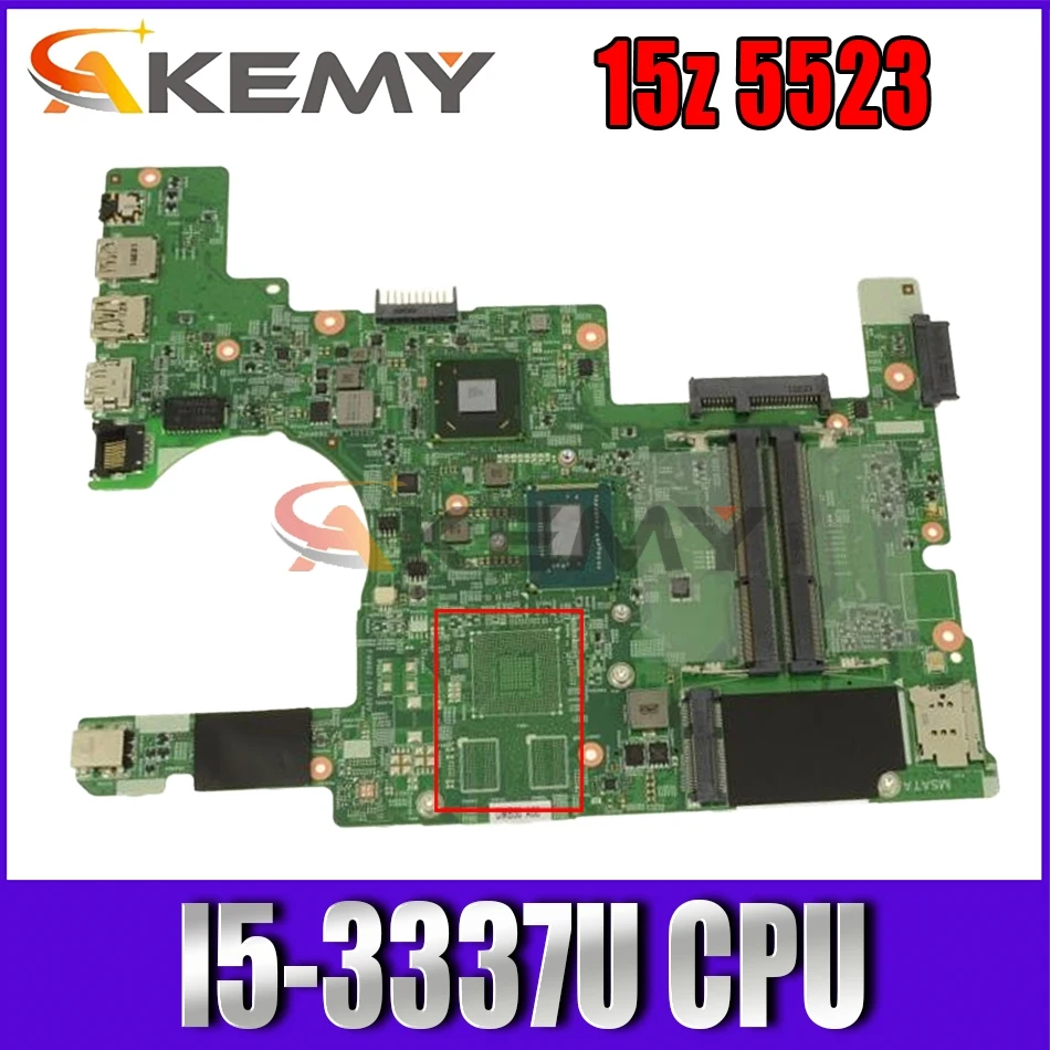 Free shipping For XPS 15z 5523 Laptop motherboard CN-013Y69 013Y69 13Y69 11307-1 With SR0XL I5-3337U CPU working well | Компьютеры и