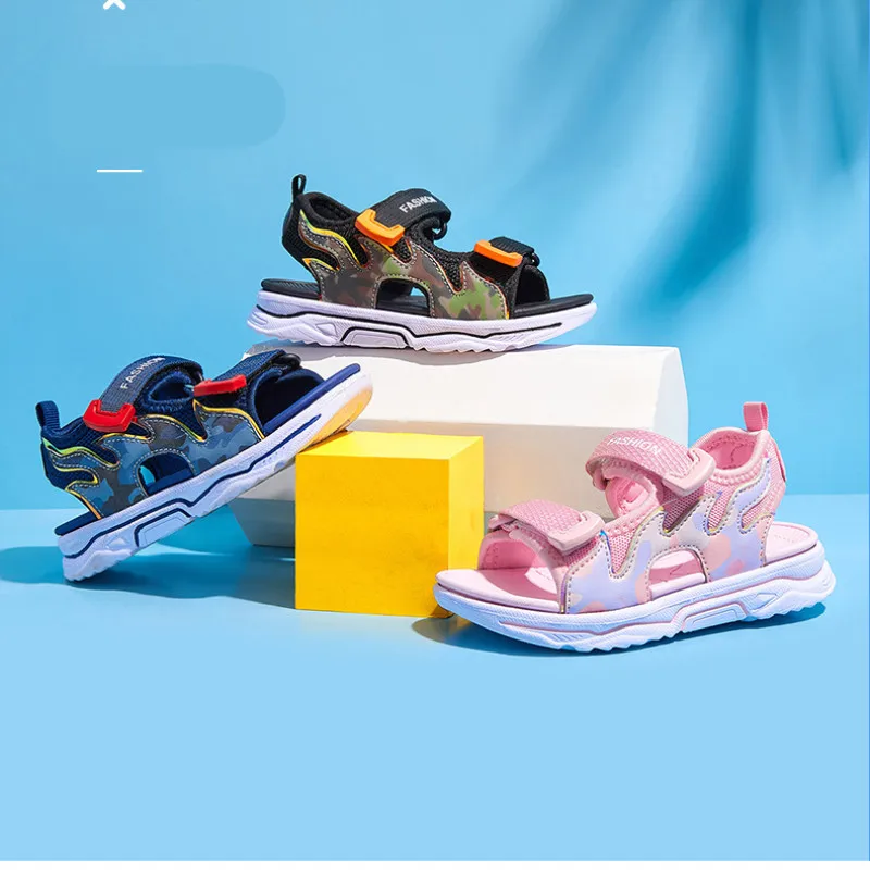 

Kid Shoes Running Sandal Summer Children Sport Mesh Fashion Soft Boy Basket Footwear Lightweight Breathable Girl Infant Shoes